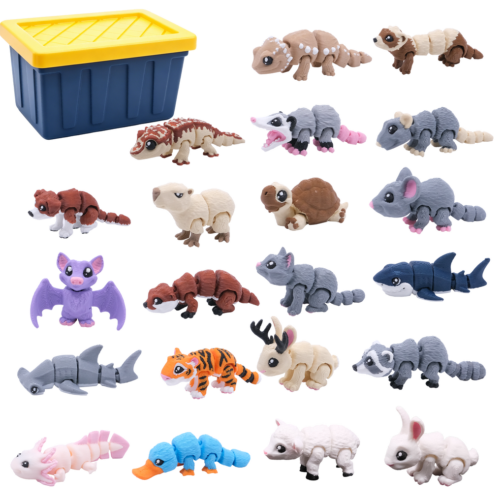 21PCS Mini jeu de figures animales