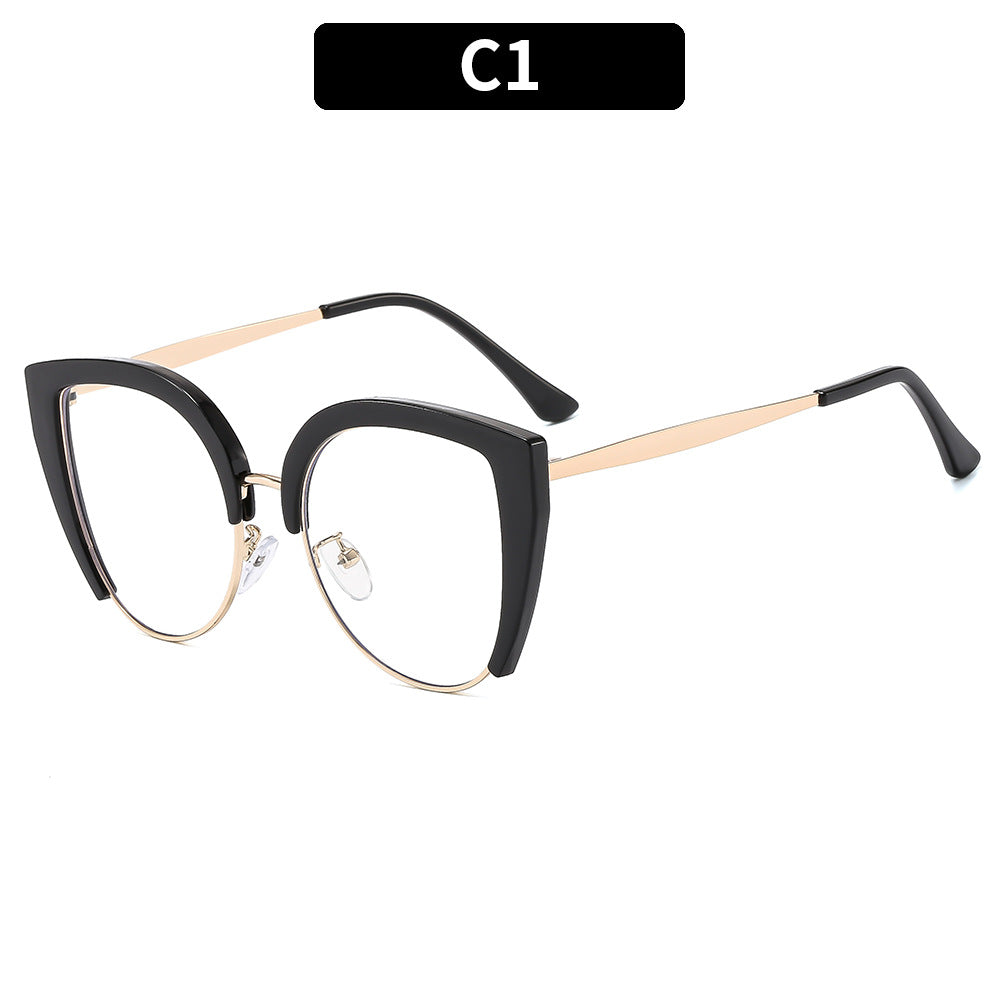 Lunettes de vue décontractées de style européen et américain avec lumière bleue