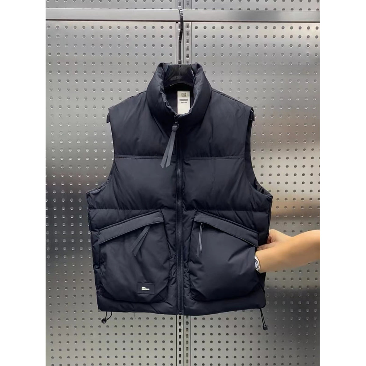 White Duck Down Trend Loose Youth Men's Warm Sleeveless Down Vest Coat