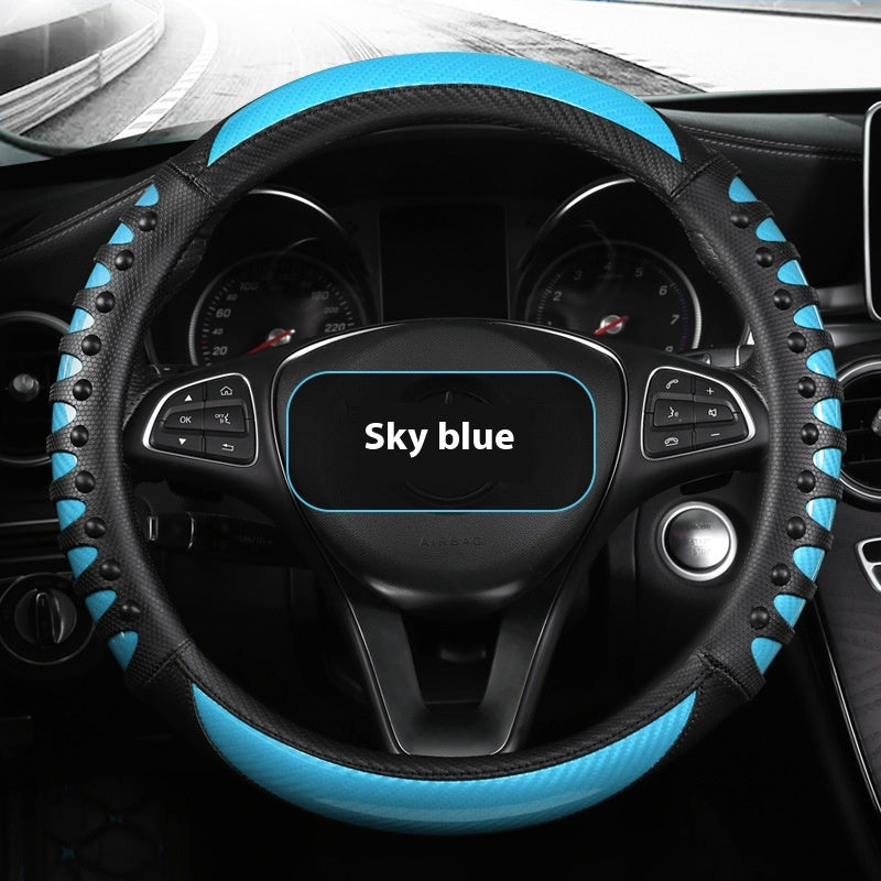 Leather Silicone Four Season Accessoires de voiture Couverture de volant