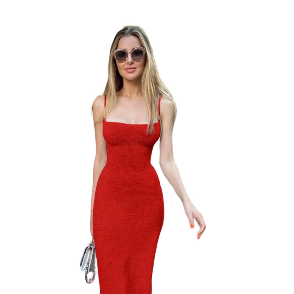 Russian Ozon Amazon Summer Sexy Backless Strappy Dress