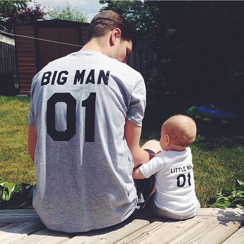 T-shirt en coton parent-enfant