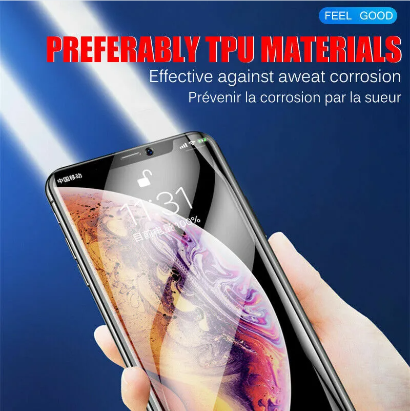 2PCS Hydrogel Screen Protector for 15 14 13 12 11 Pro Max SE X XS XR 8 7