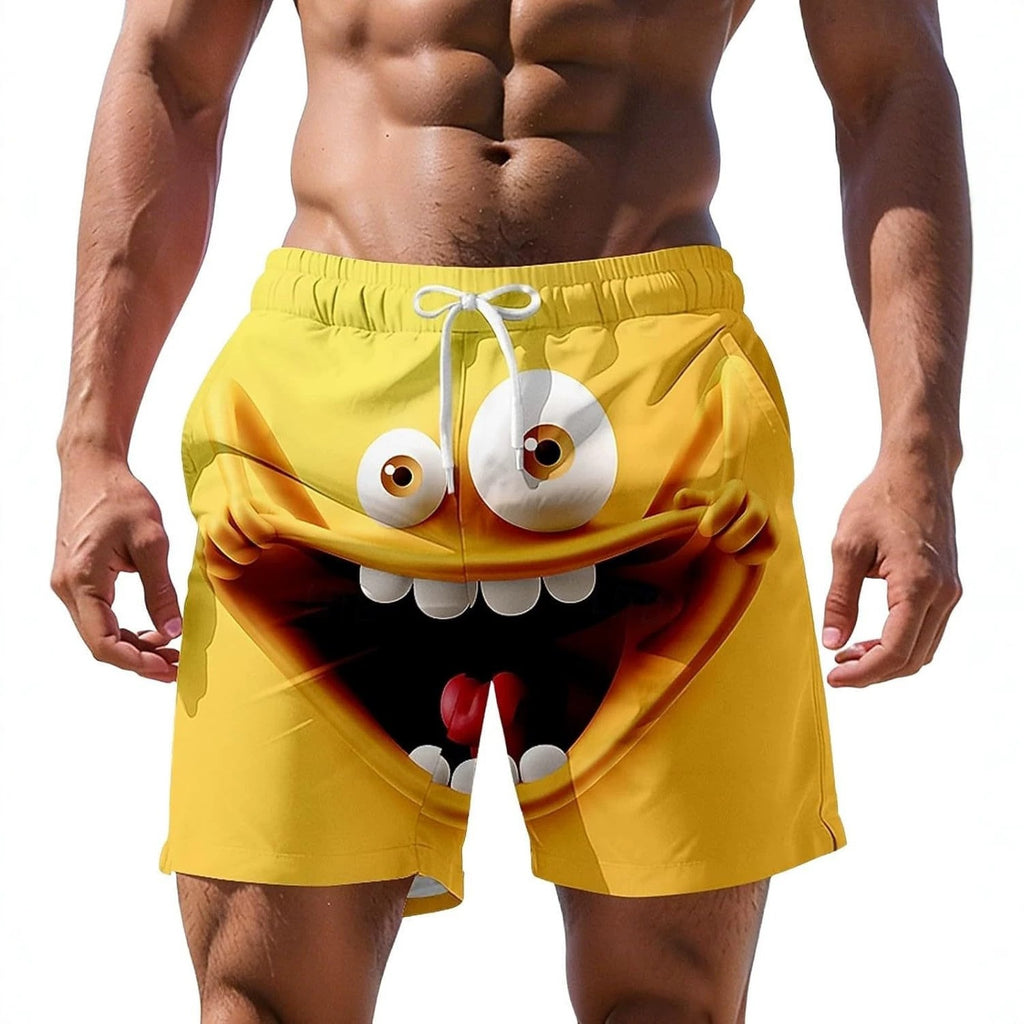 Shorts de plage à impression numérique 3D pour hommes plus grande taille