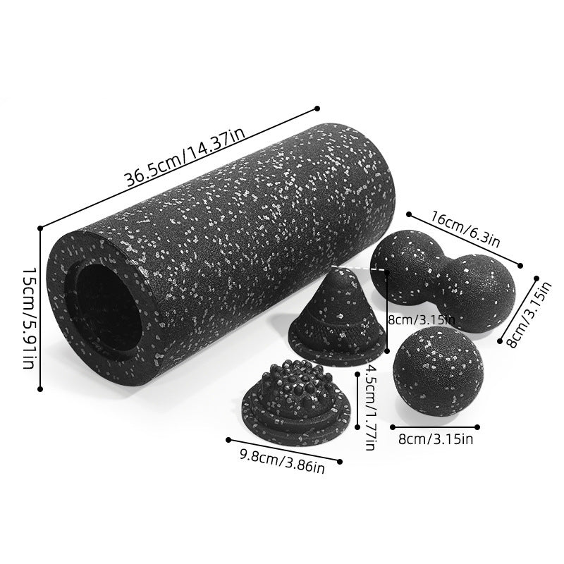Rouleaux de mousse de yoga à cinq rouleaux en un
