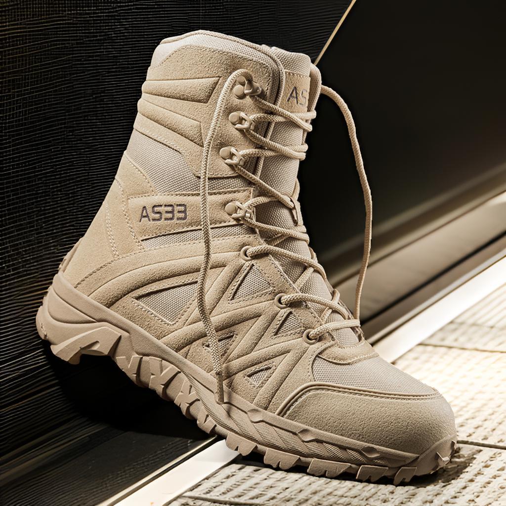 Bottes de randonnée en cuir respirant Chaussures d'escalade haut de gamme et bottes de travail robustes