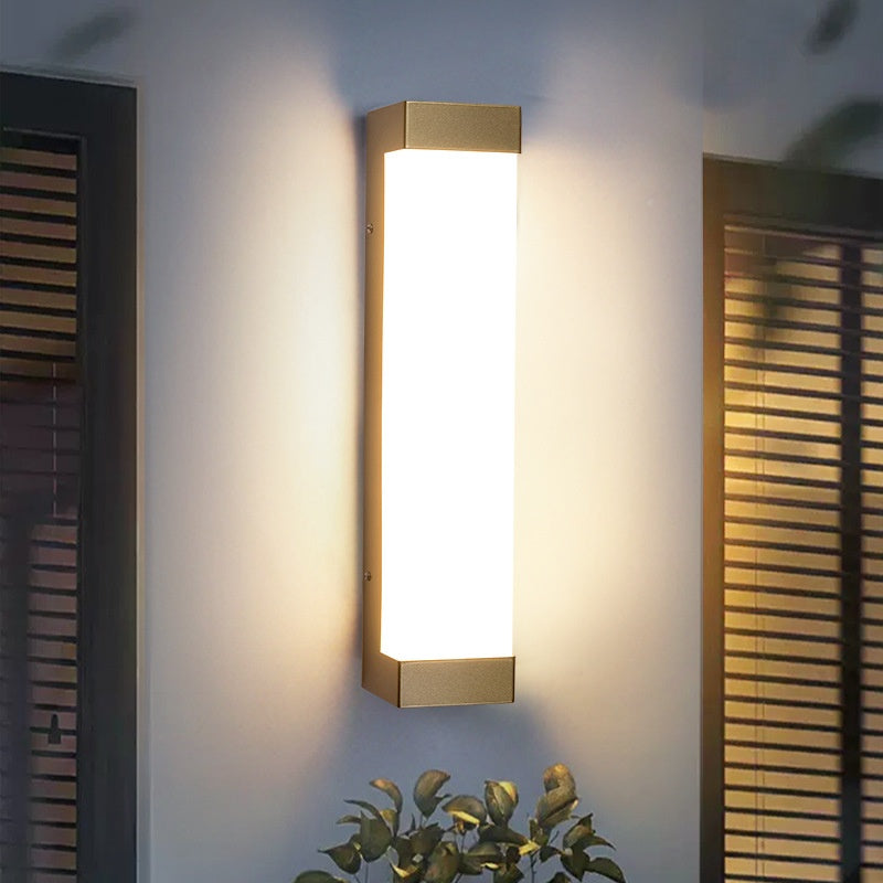 Long Mur Sconce Extérieur Courtyard Lumière