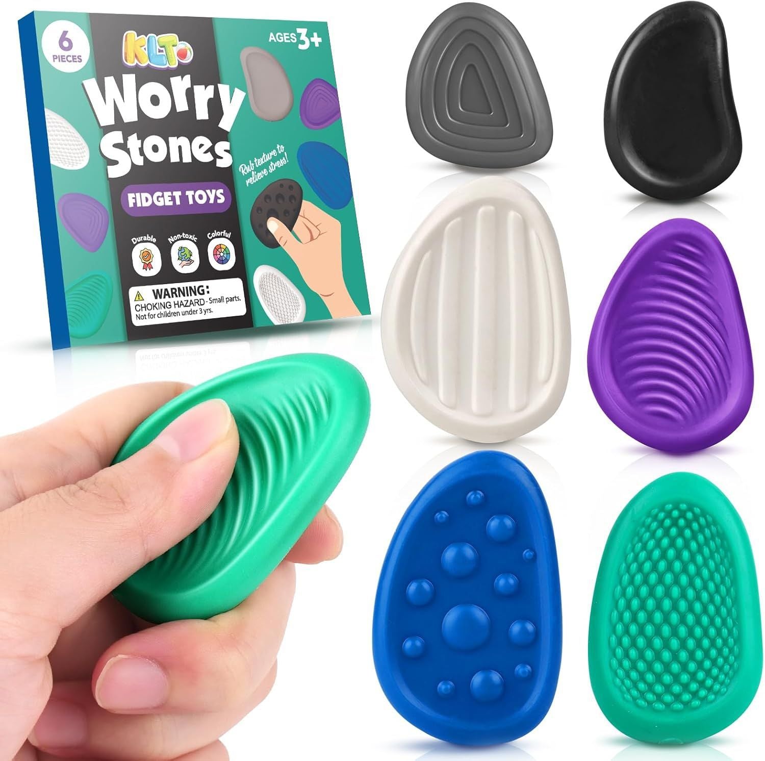 Enfants Pierres sensorielles Stress-relief Jouets en silicone