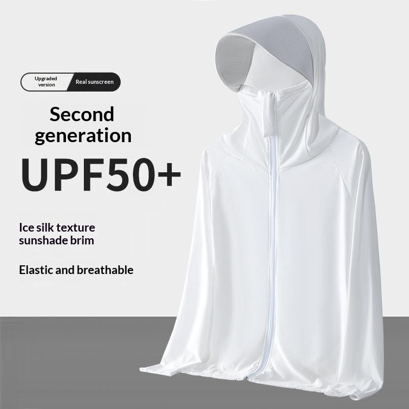 Ice Silk Sun Protection Vêtements Hommes Protection Veste de pêche