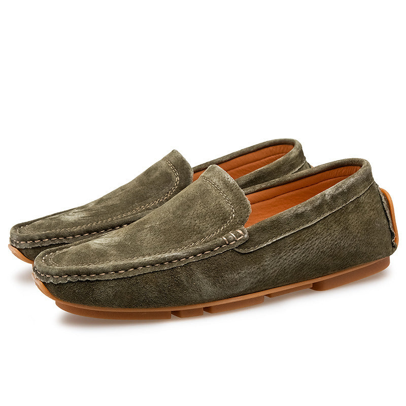 Chaussures Homme d'été en cuir véritable respirant