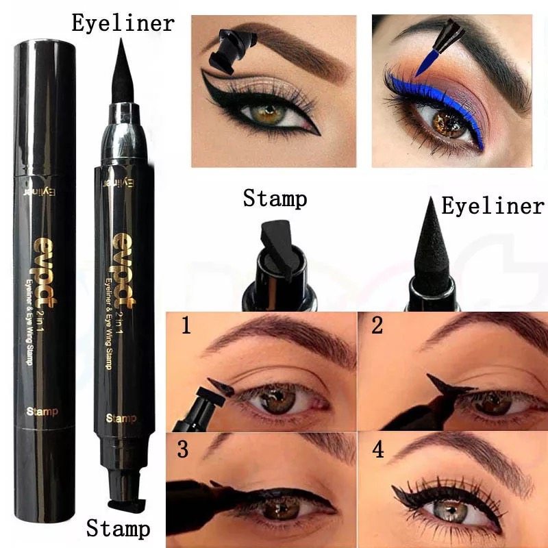 Stylo à double pointe pour colorer le coin extérieur de l'eyeliner