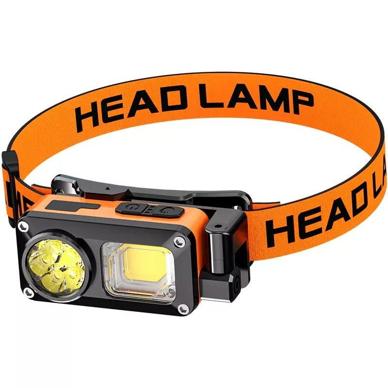 Rechargeable Waterproof Head-mounted Mining Fishing Outdoor Lamp