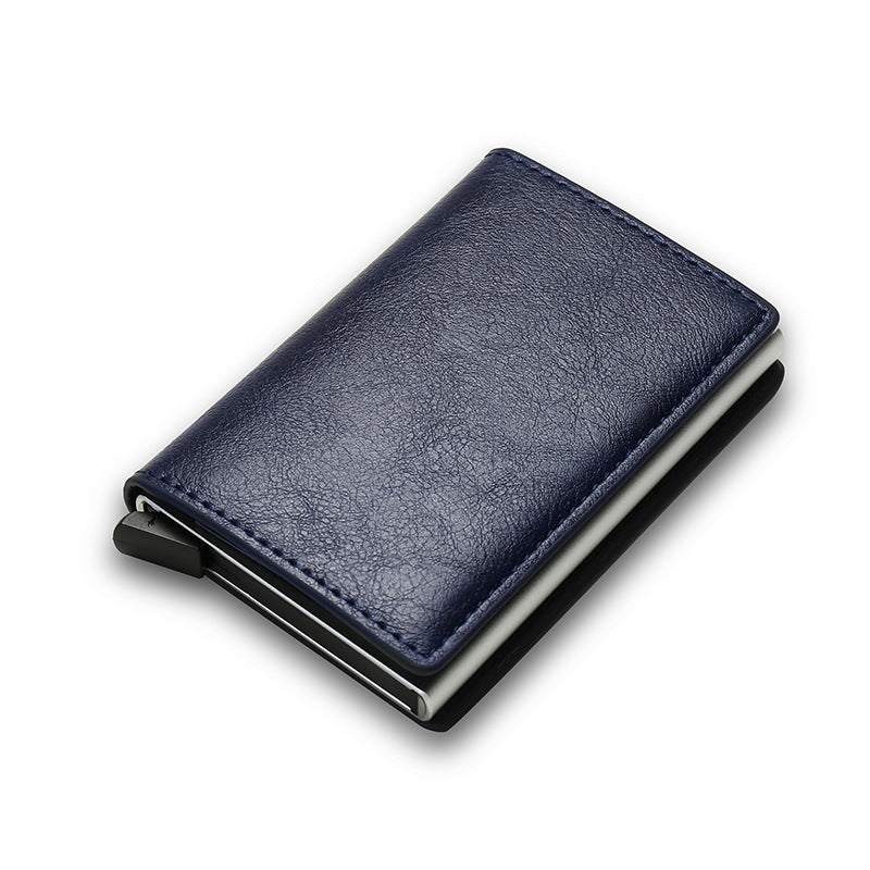 Alliage d'aluminium de portefeuille pour hommes en fibre de carbone RFID
