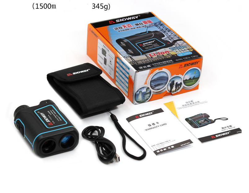 Téléscope Range Finder 600 Meters 1000 Meters1500 Meters Handheld Outdoor Range Finder