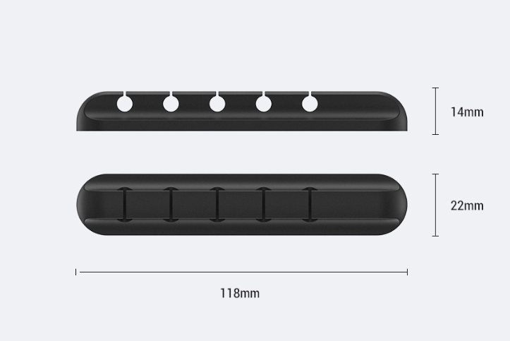Silicone USB Câble Winder Bureau Câble Organisateur Gestion Clips polyvalents Câbles Pro