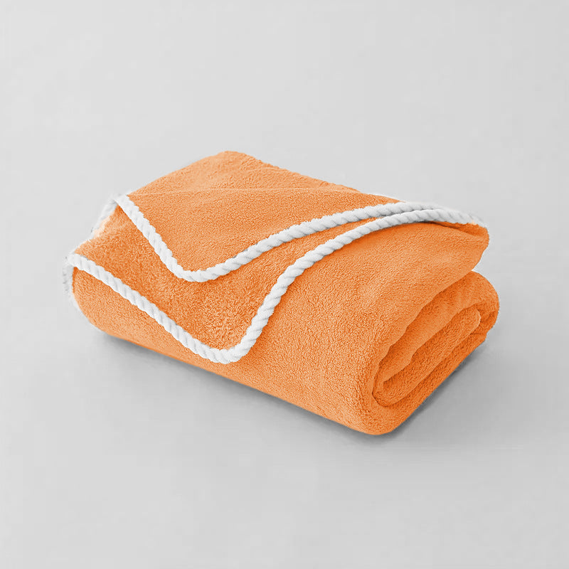 Serviette de bain en polaire de corail extra-large taille nouveau style couverture de lancer