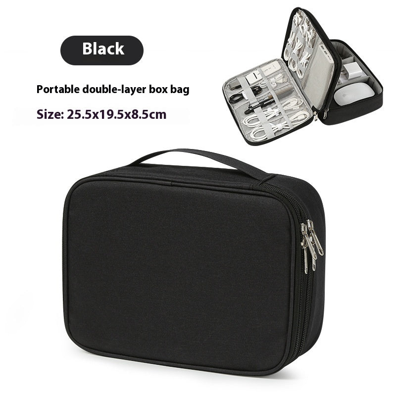Sac de stockage de câble de données Mobile Power Box Travel Portable Accessoires numériques Organisant Fol