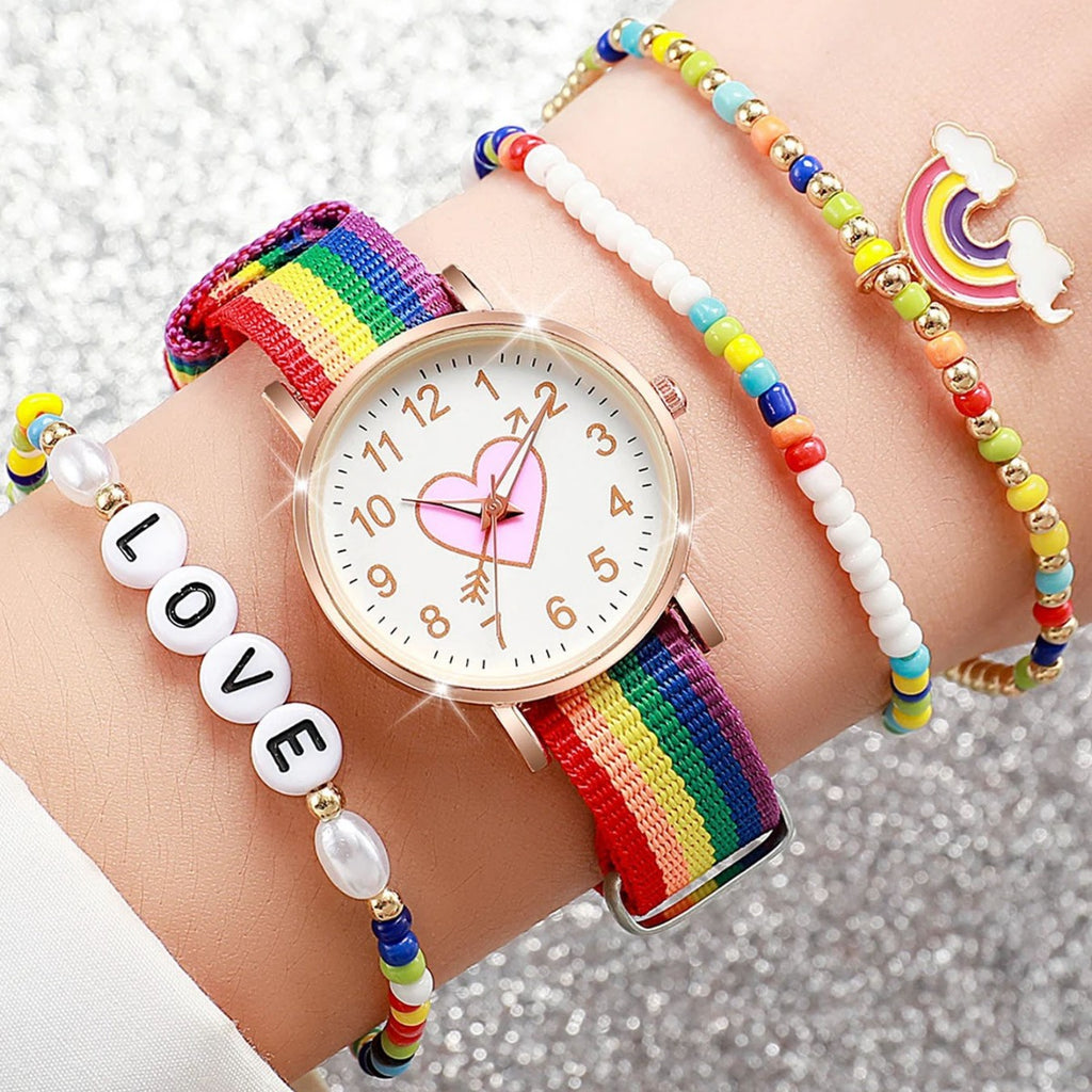 Rainbow Strap montre lumineuse pour les femmes