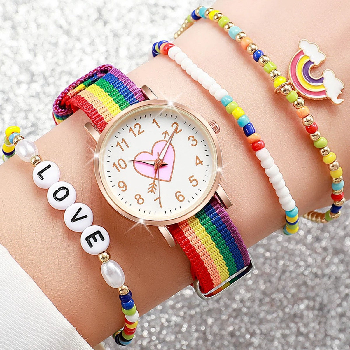 Rainbow Strap montre lumineuse pour les femmes