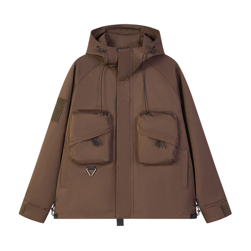 Hommes Vêtements de travail de plein air Veste de brise-vent polyvalente Casual