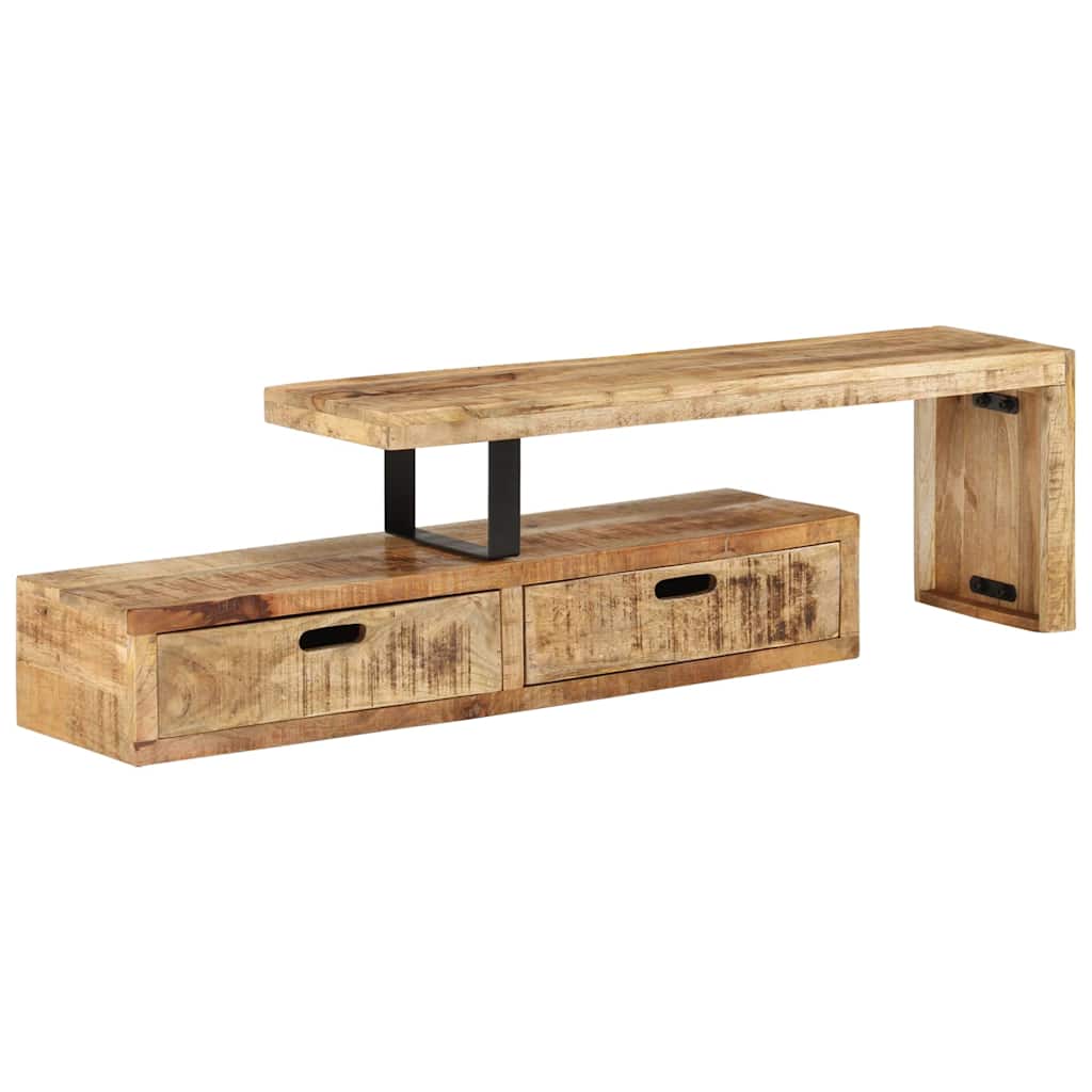 Support TV (118–200) x Support TV en bois de mango massif
