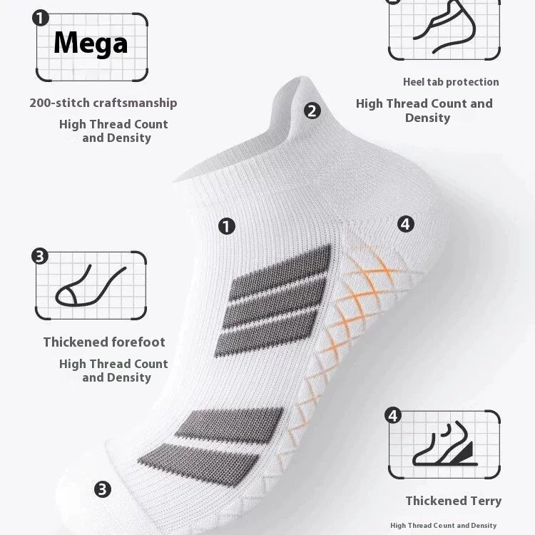 Courir extérieur Basketball Chaussettes Serviette Massage Pied de lit épaississant Sueur-absorption hommes Donc