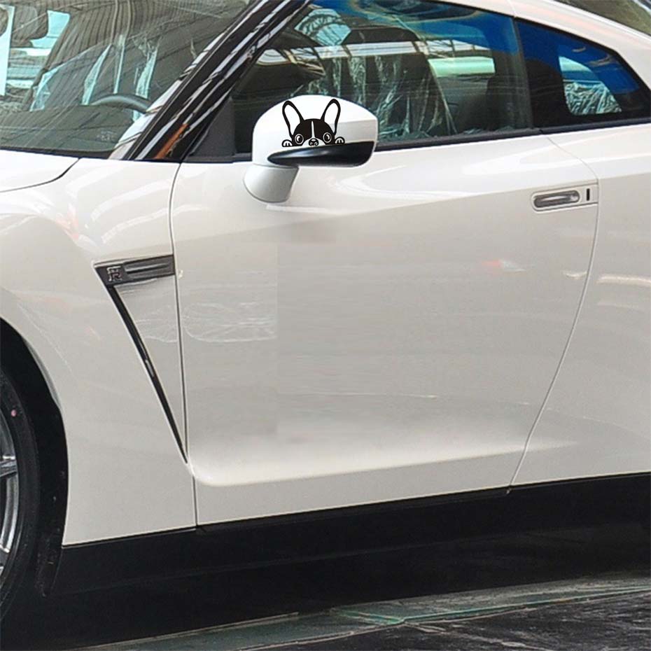 Autocollant de voiture bulldog français