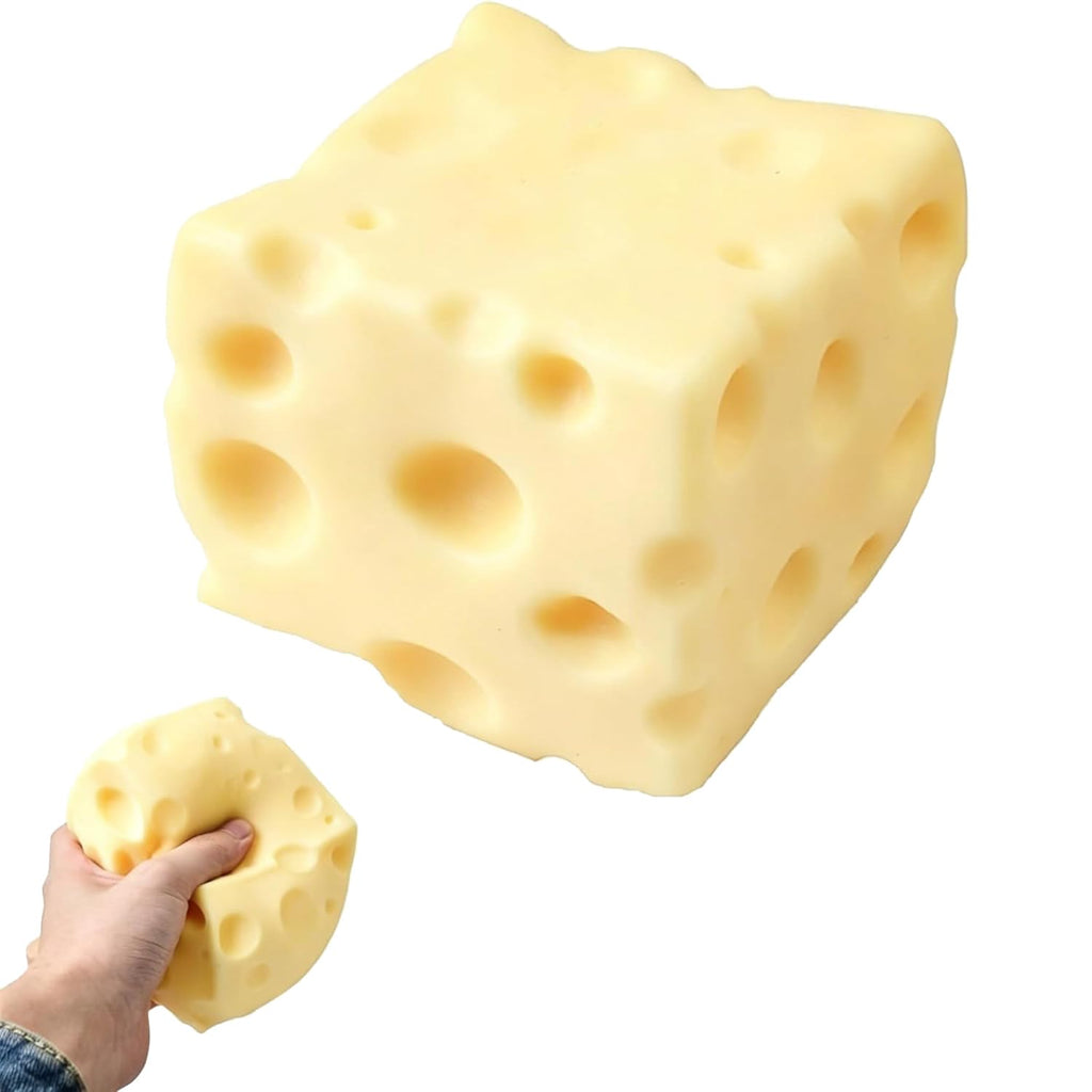 Jouet de fromage pour le stress et l'anxiété Relief Soft Skin-Feel Cheese Squeeze Toy