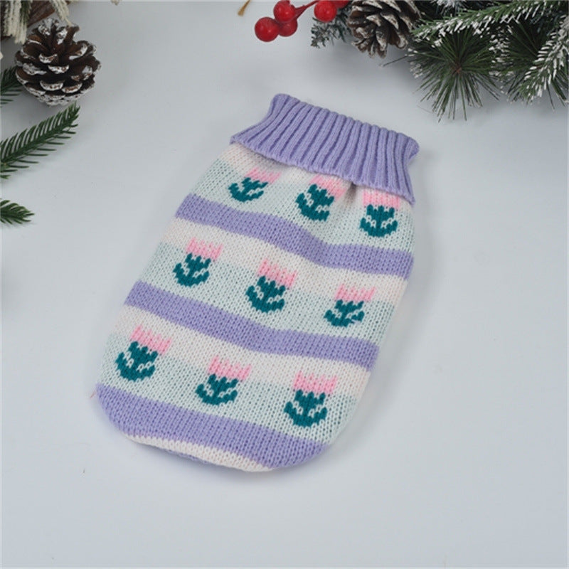 Chats Noël chaud col tortue Chandail Divers styles de vacances