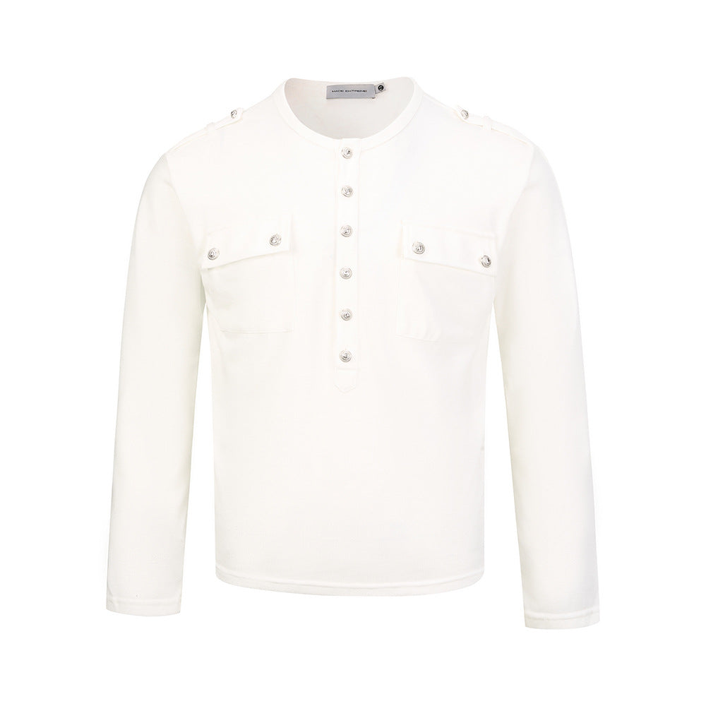 Long-sleeved wool T-shirt
