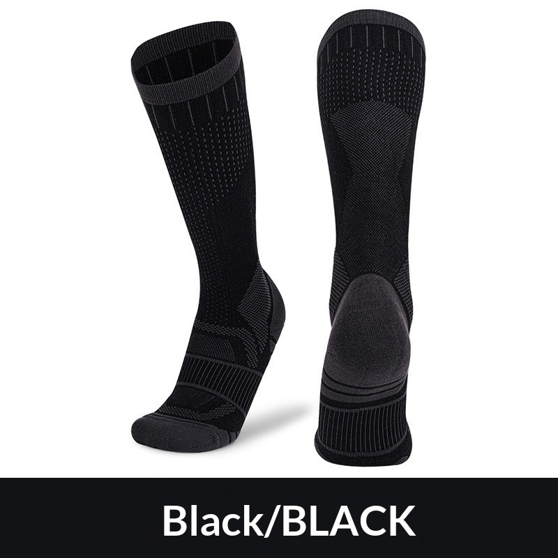 Chaussettes professionnelles de compression en fibre de bambou