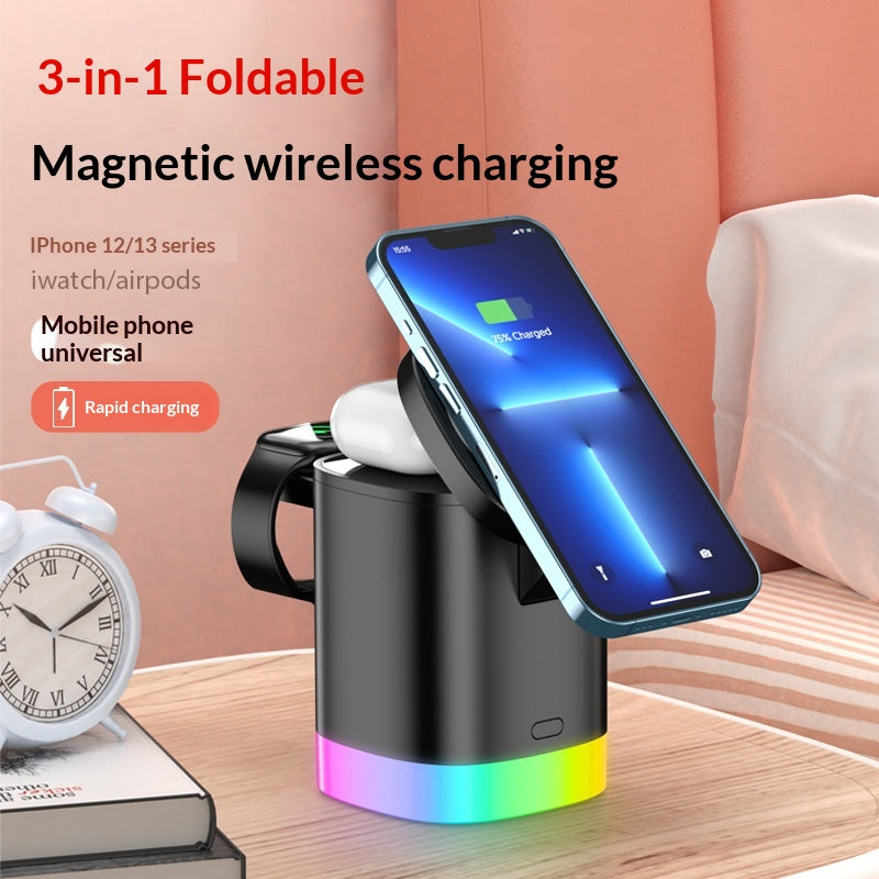 Chargeur sans fil magnétique 3-en-1
