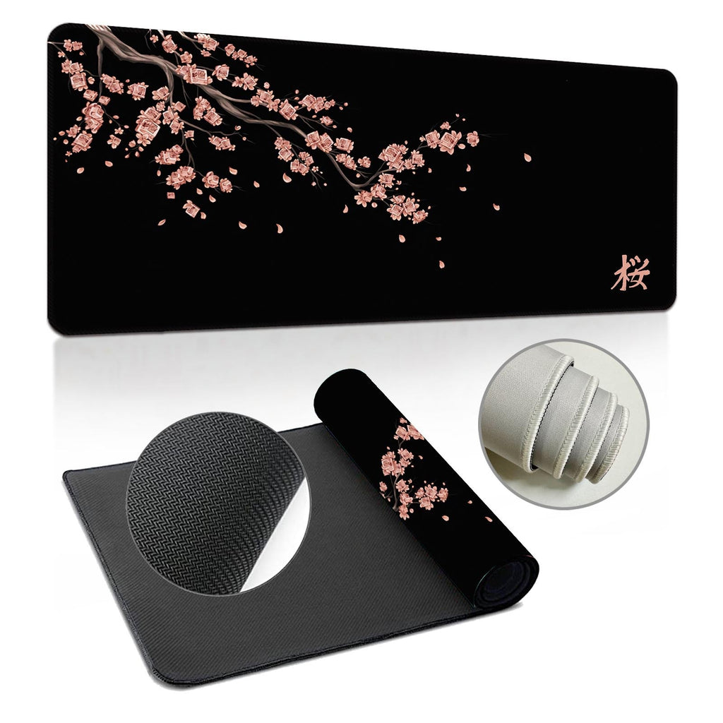 Cerise Blossom Ink-Wash Extra-Large Extra-Thick Mouse Pad