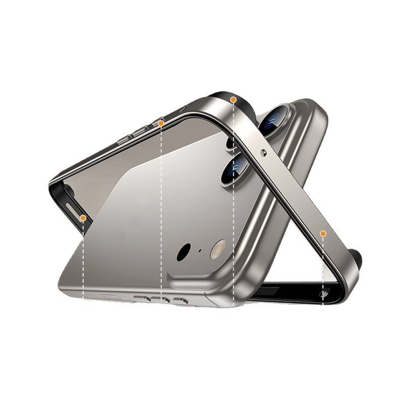 Boîtier de téléphone en aluminium métal alliage Silicone résistant à la chute
