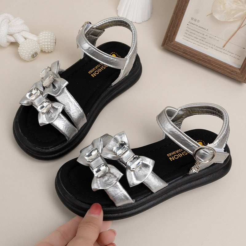 Summer Ins Fashion Girls Sandales de plage à pieds ouverts