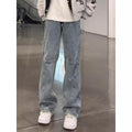 Jeans Homme Légèrement Évasés Bleu Rétro