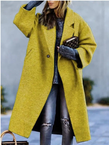 Manteau Automne Hiver European and American Cross Border Vêtements Femmes Amazon Casual Long