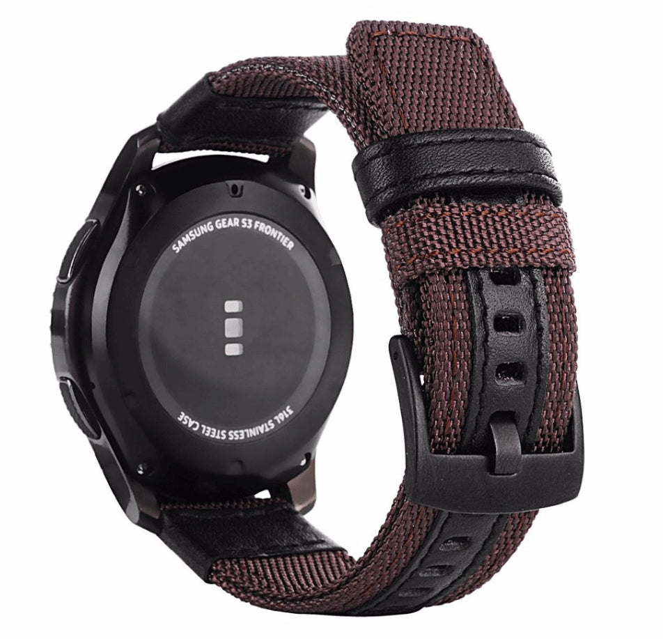 Bracelet de montre réglable en nylon tissé