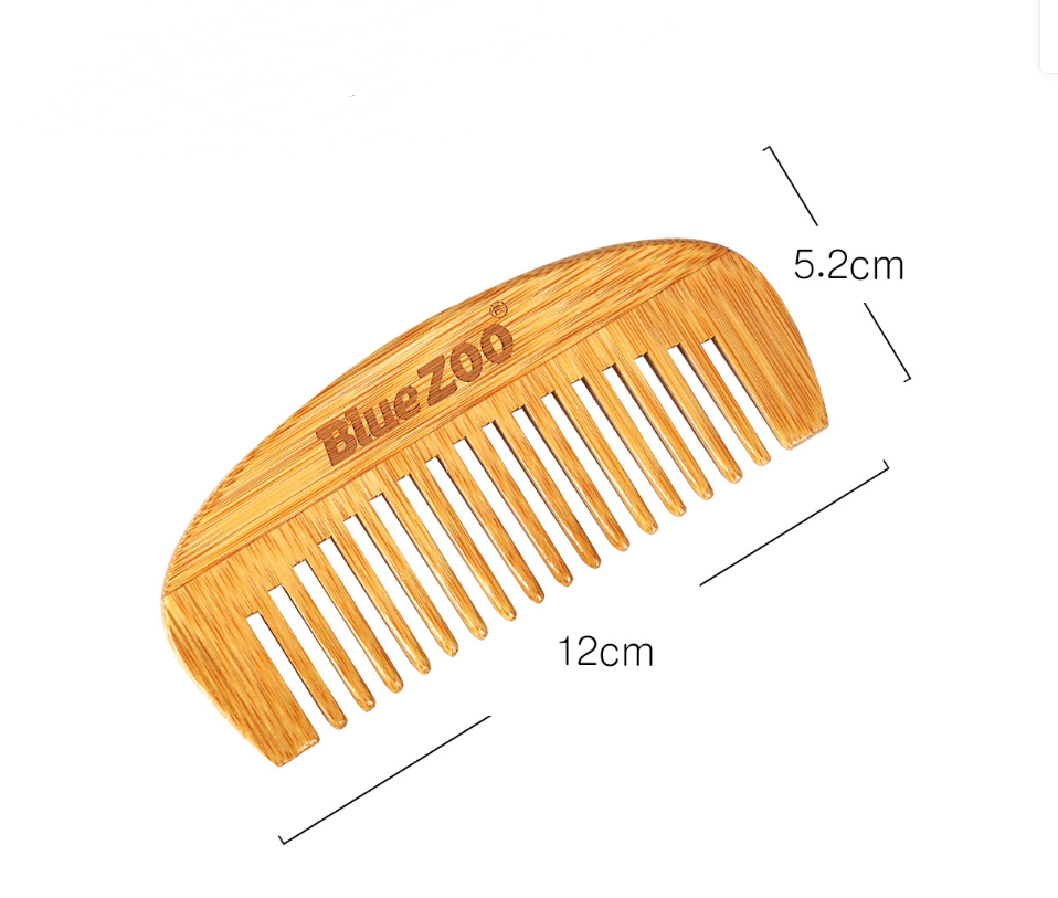Peigne de massage en bois de bambou naturel Peigne homme antistatique Peigne 12x5.2cm Femmes Cheveux Sty