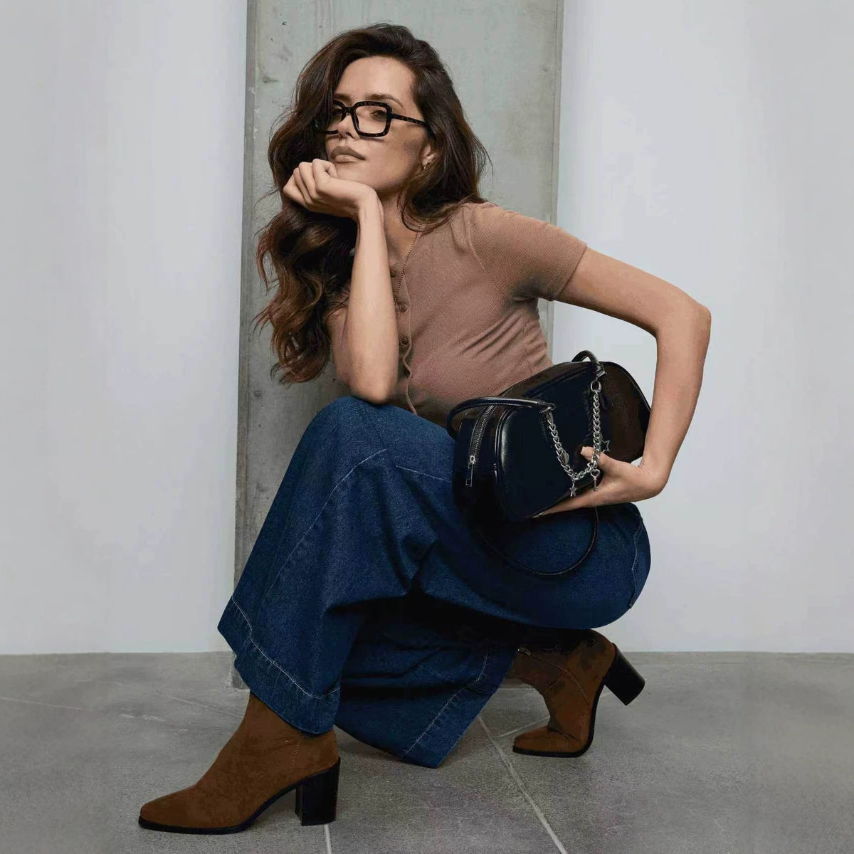 Jeans retro bleu lavés