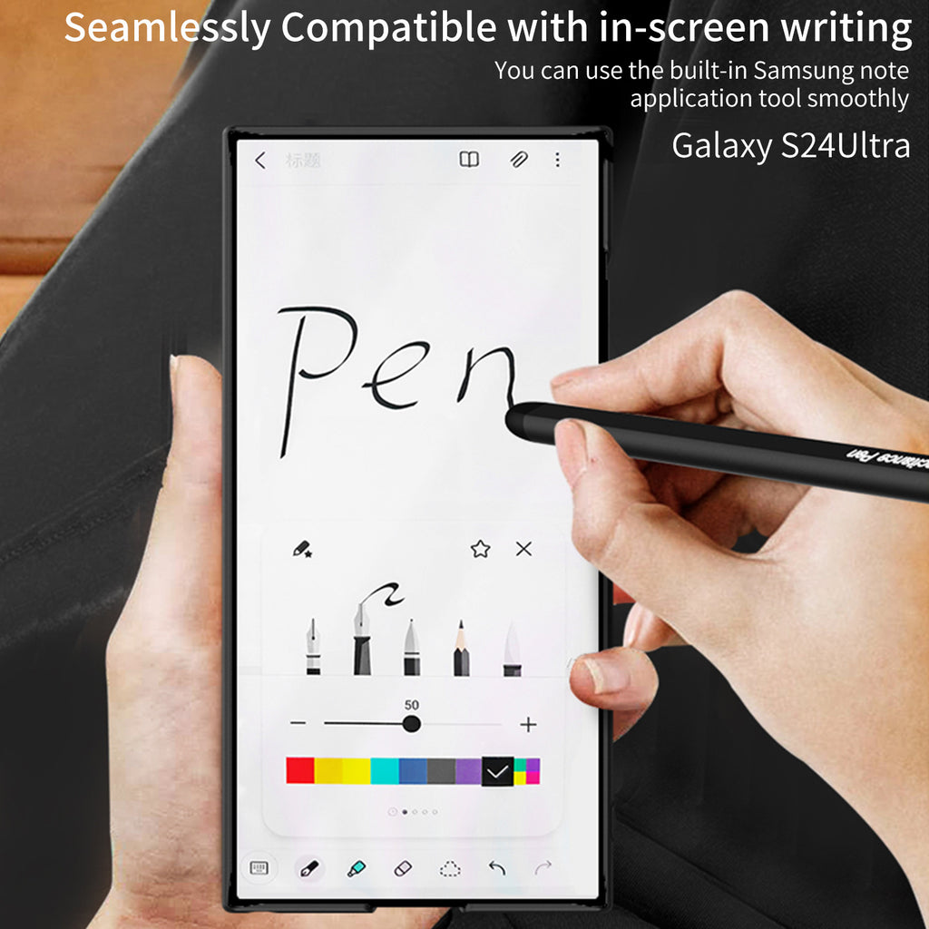 Stylo cas de téléphone à fente Matte Solid Couleur de protection dur Shell