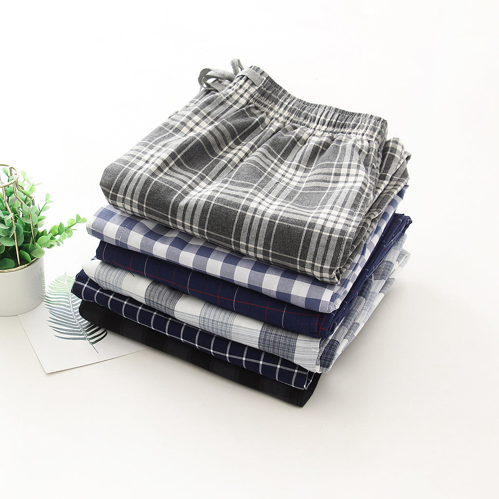 Coton Surdimensionner Loose Confortable Respirant Printemps Et Pajamas Men's Thin