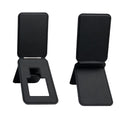 Téléphone portable Sticker arrière en cuir Sac de carte magnétique à trois plis