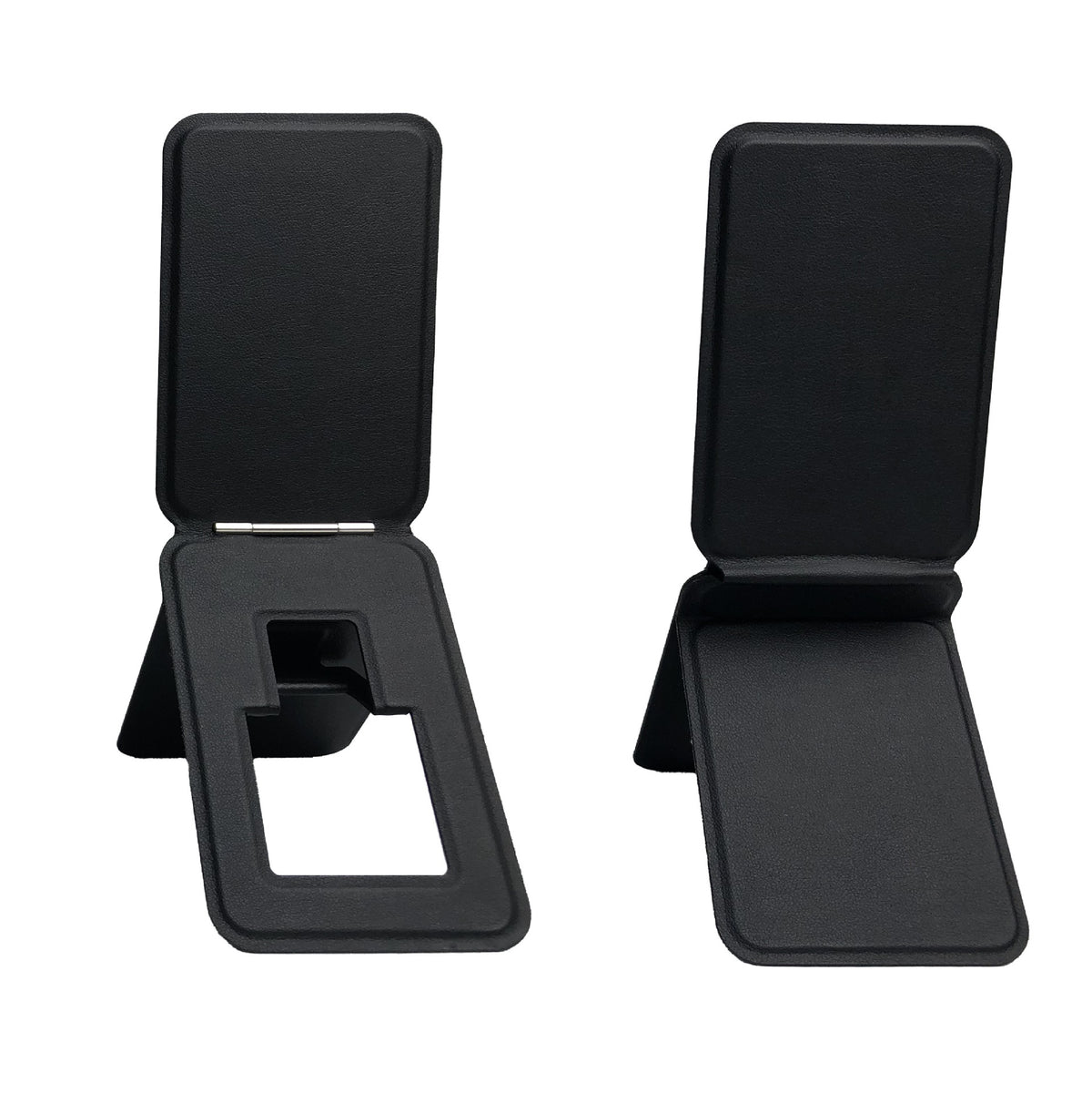 Téléphone portable Sticker arrière en cuir Sac de carte magnétique à trois plis