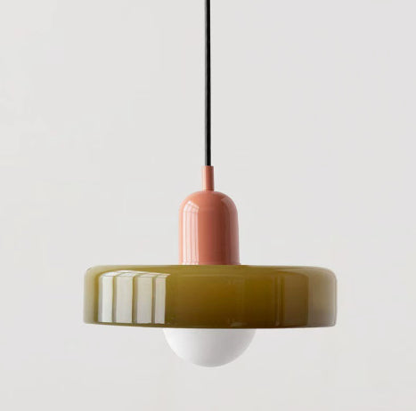 Simple Chandelier Creative Cream Style salon lampe en verre moderne