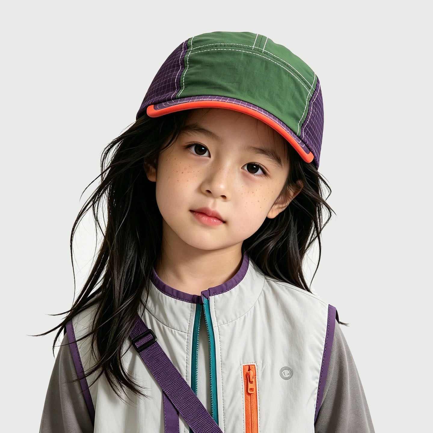 Chapeau pour enfants Style japonais Outdoor Bloqué couleur Léger et séchage rapide