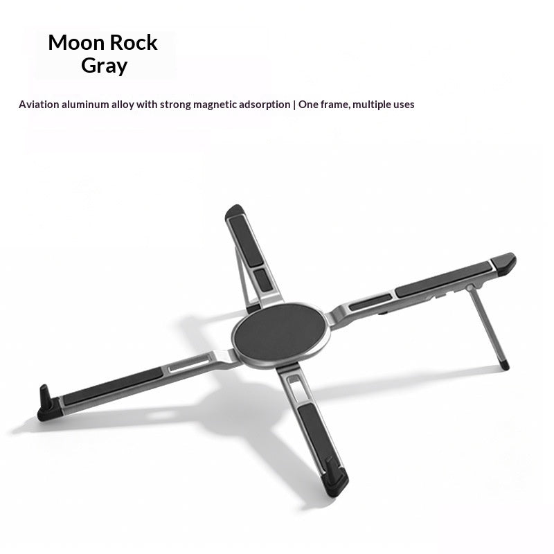 Support portable de téléphone en aluminium magnétique multifonctionnel