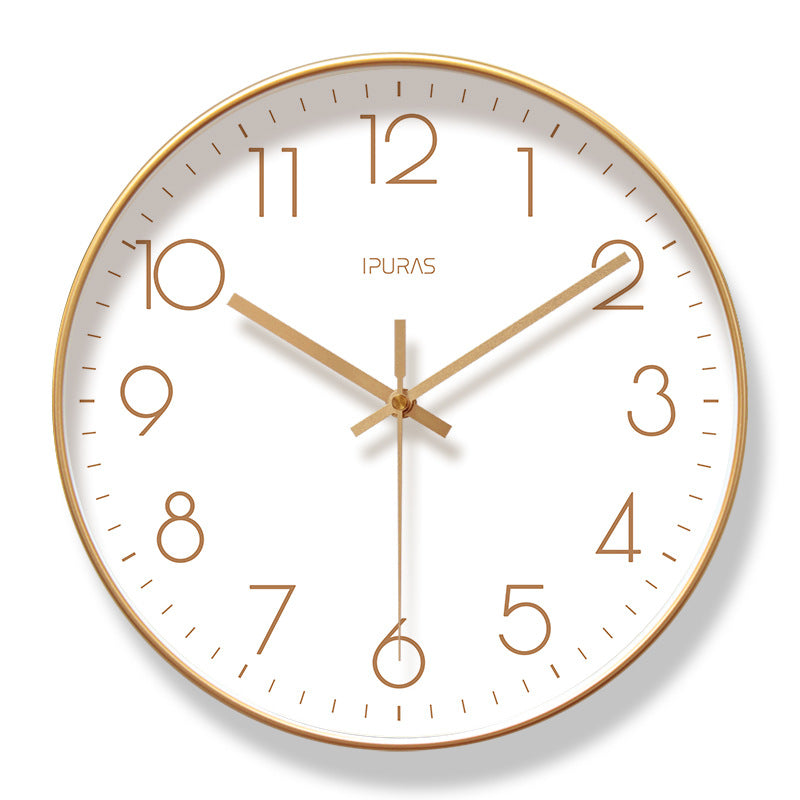 Horloge murale moderne à quartz numérique ultra-Quiet pour le salon