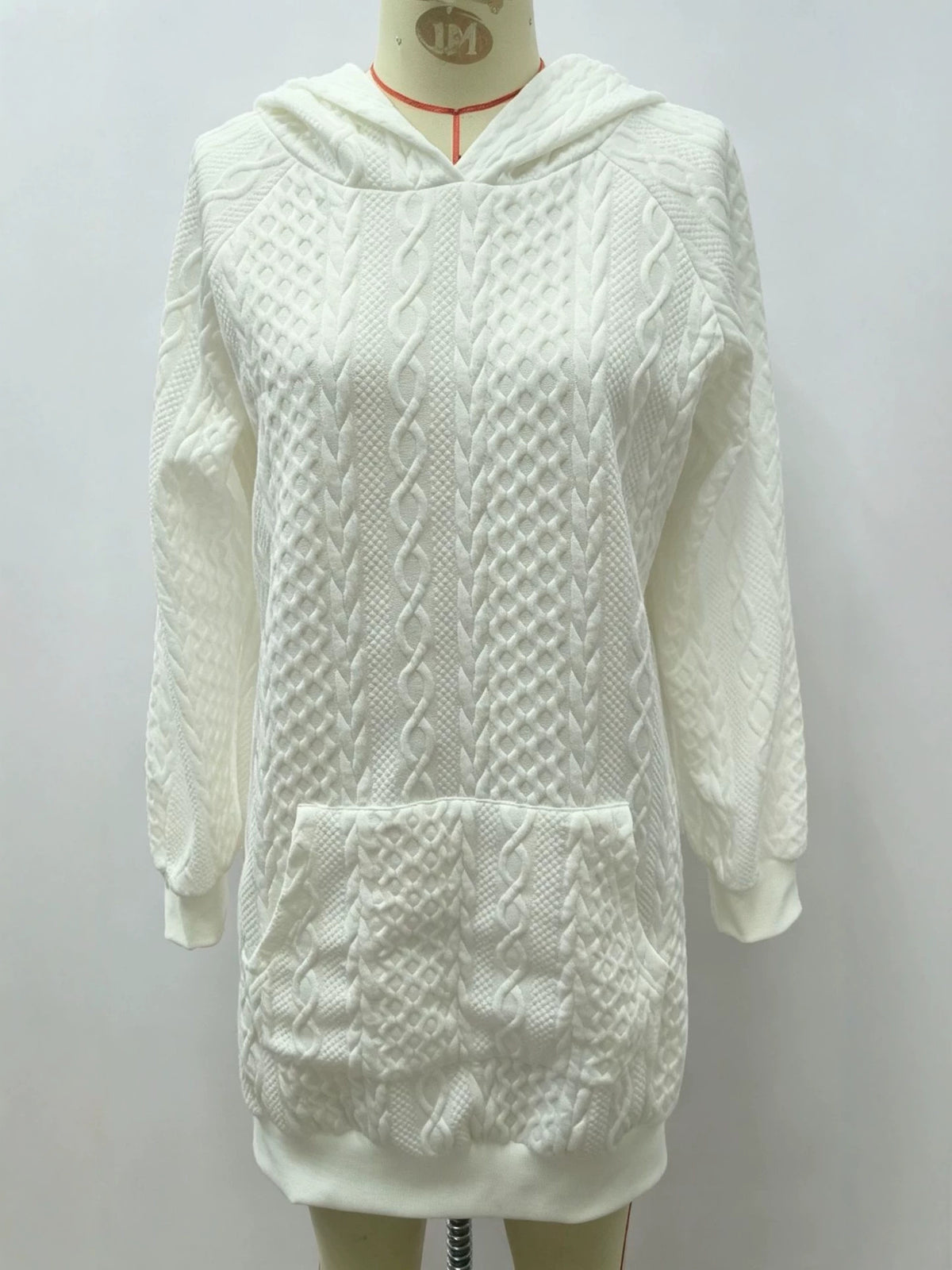 Amazon Autumn Simple Casual Mode Bouton latéral Loose Hooted mi-longueur Sweatshirt Pour Wom