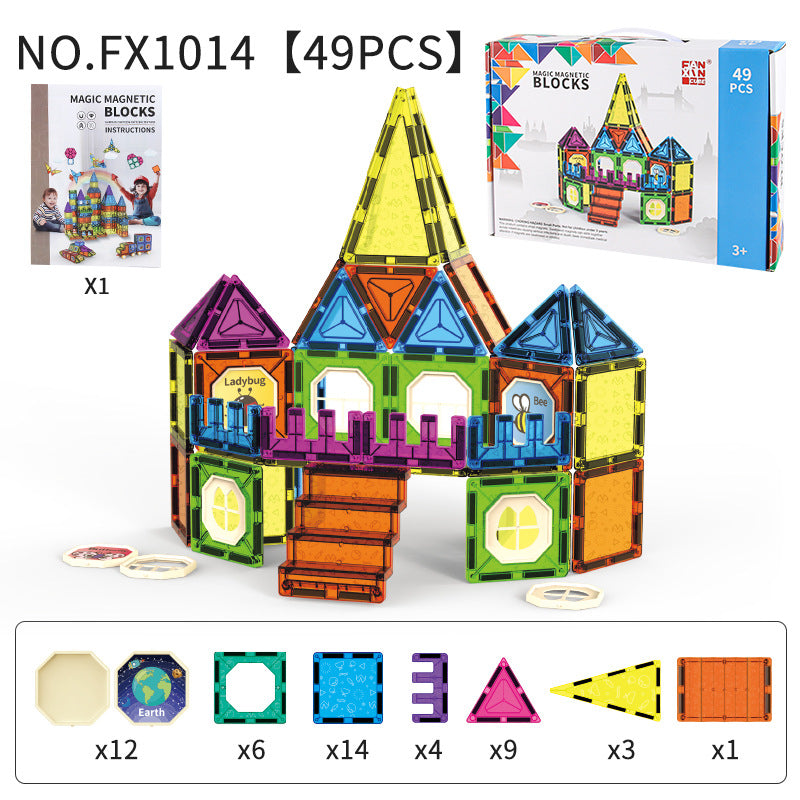 Magnetic Tile Jouet d'assemblage éducatif pour enfants